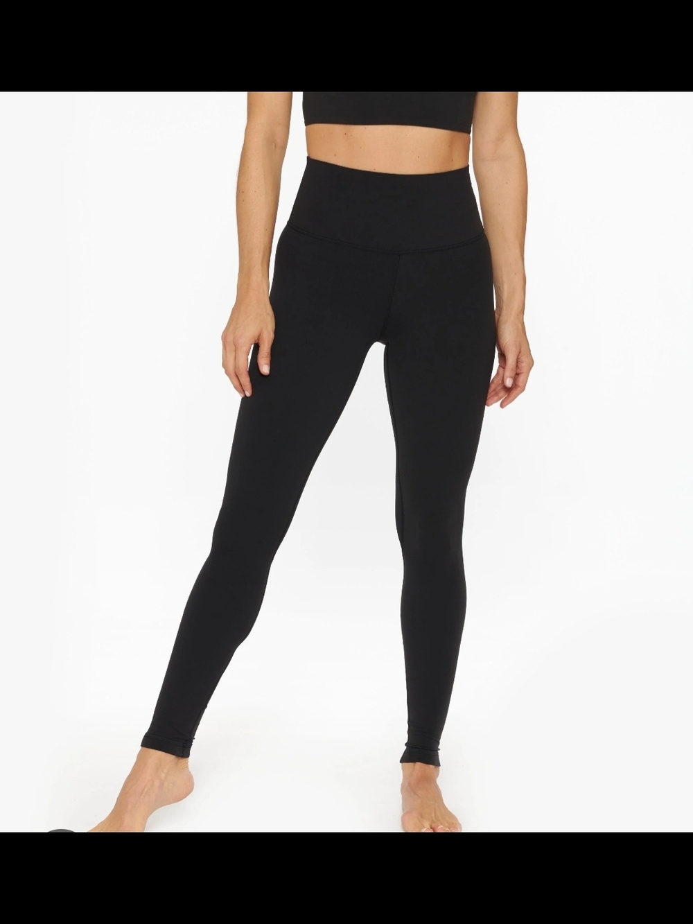 Lululemon Black High-Rise Full Length Leggings - Size 4
